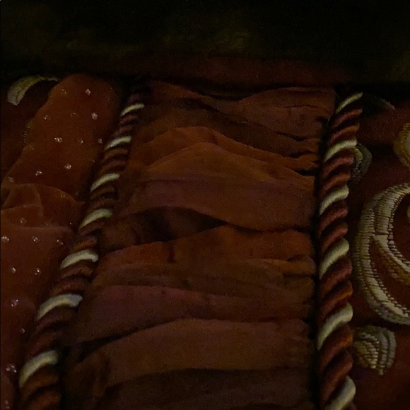 Old World Holiday Stocking- Gold Maroon - Picture 8 of 8